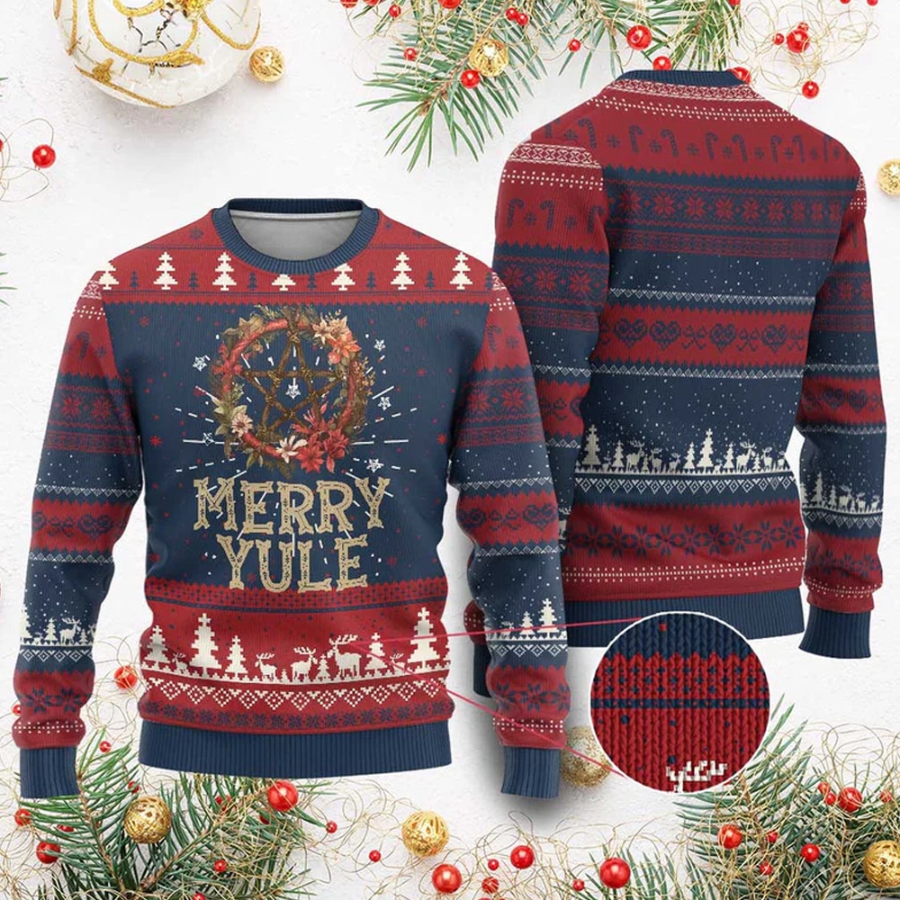 Merry Yule Ugly Christmas Sweater - Grishko.com
