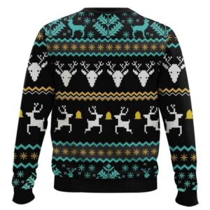 Alternative view of Michael Myers I'd Kill For A Pumpkin Spice Latte Ugly Christmas Sweater