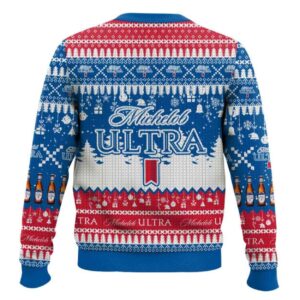 Alternative view of Michelob Ultra American Beer Ugly Christmas Sweater
