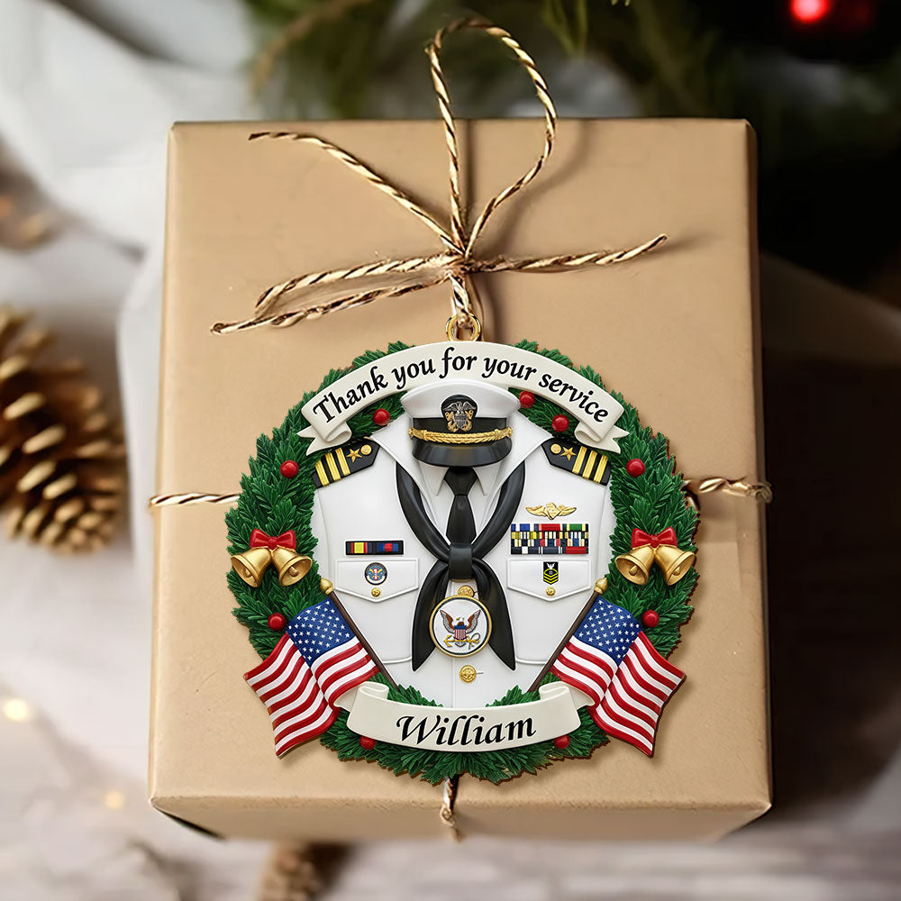 Military Appreciation Christmas Ornament Personalized Gifts For Veterans 03KITI200925 - Image 4