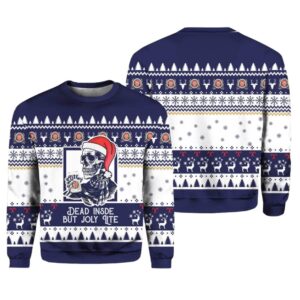 Miller Lite Dead Inside Ugly Christmas Sweater