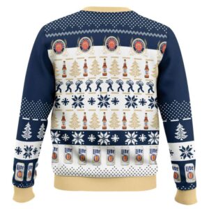 Alternative view of Miller Lite Santa Drunk Ugly Christmas Sweater