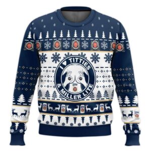 Miller Lite Titties Funny Ugly Sweater