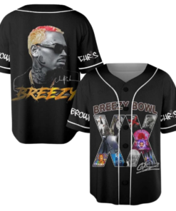 Chris Brown Breezy Bowl Baseball Jersey, Breezy Bowl XX 2025 Graphic Tee