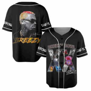 Chris Brown Breezy Bowl Baseball Jersey, Breezy Bowl XX 2025 Graphic Tee