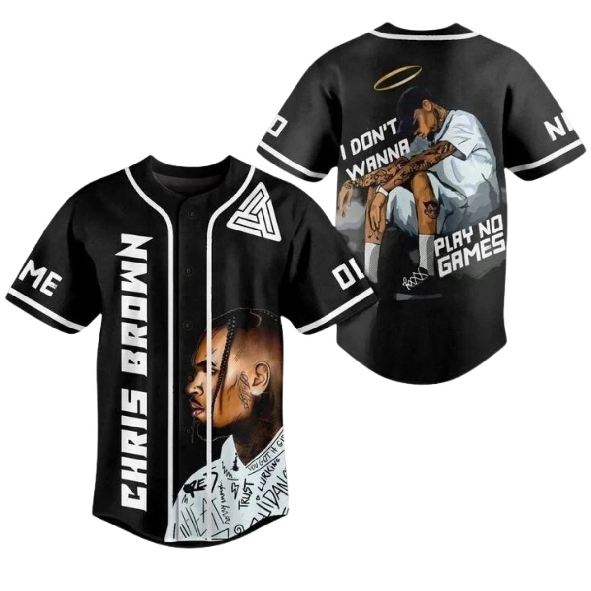 Chris Brown Tour Baseball Jersey, Custom Chris Brown 2025 Shirt, Breezy Bowl XX - Image 3