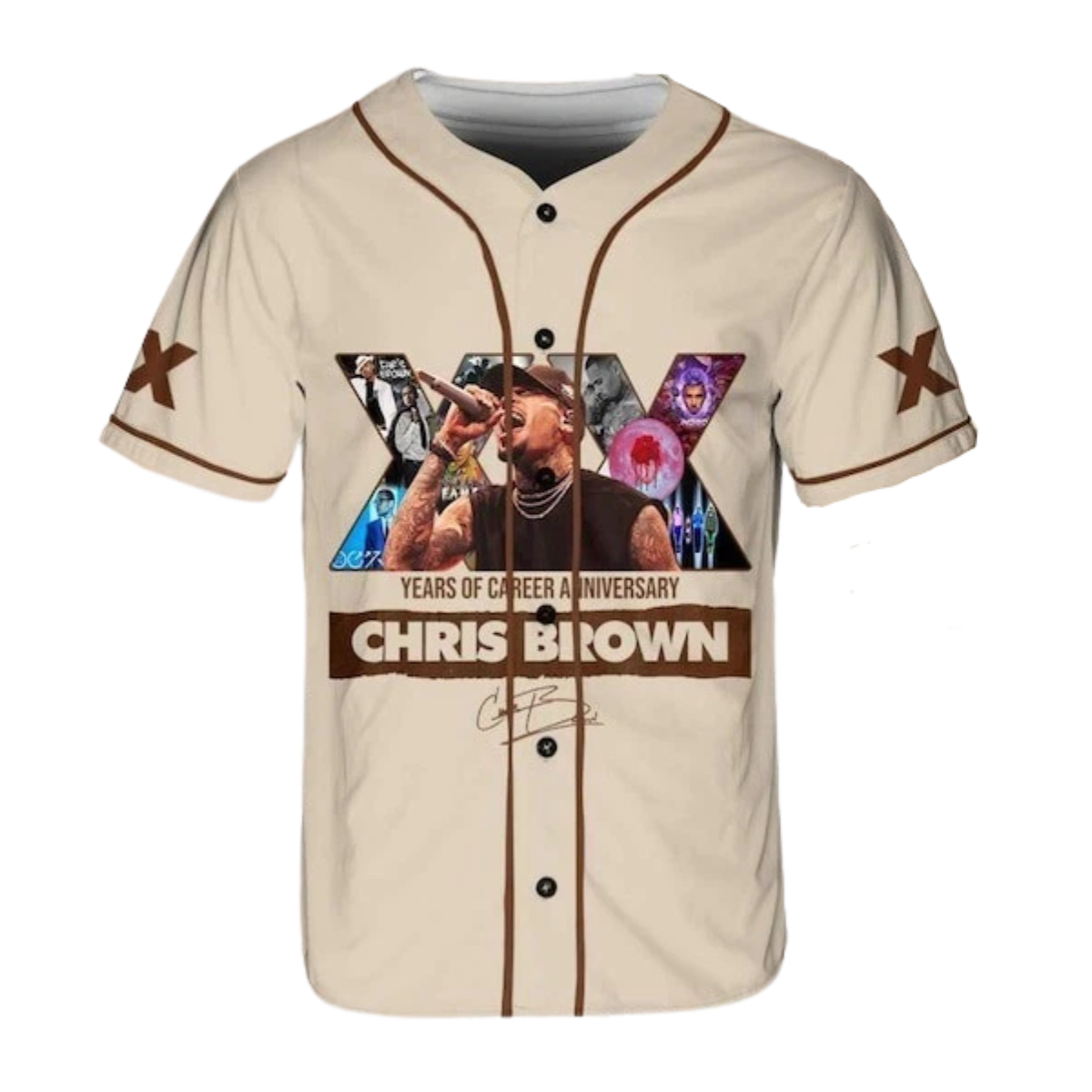 Unisex Breezy Tour Baseball Jersey, Chris Brown Fan Shirt, Music Tour Merch - Image 3
