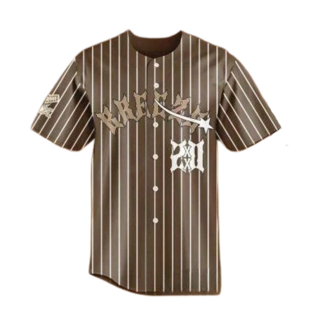 Chris Brown XX Breezy Bowl 20 Special Baseball Jersey - Image 3