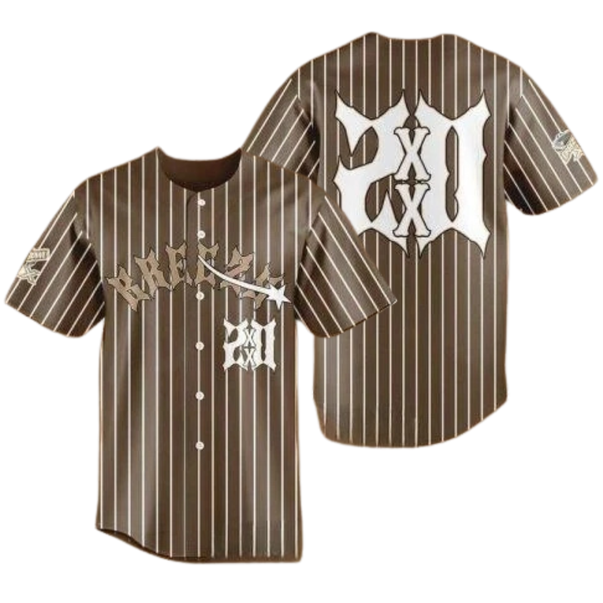 Chris Brown XX Breezy Bowl 20 Special Baseball Jersey