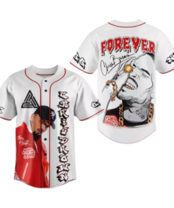 2025 Chris Brown Tour Breezy Bowl XX Baseball Jersey, Chris Brown Concert