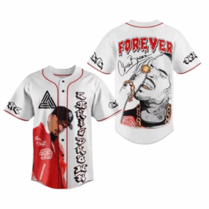 2025 Chris Brown Tour Breezy Bowl XX Baseball Jersey, Chris Brown Concert