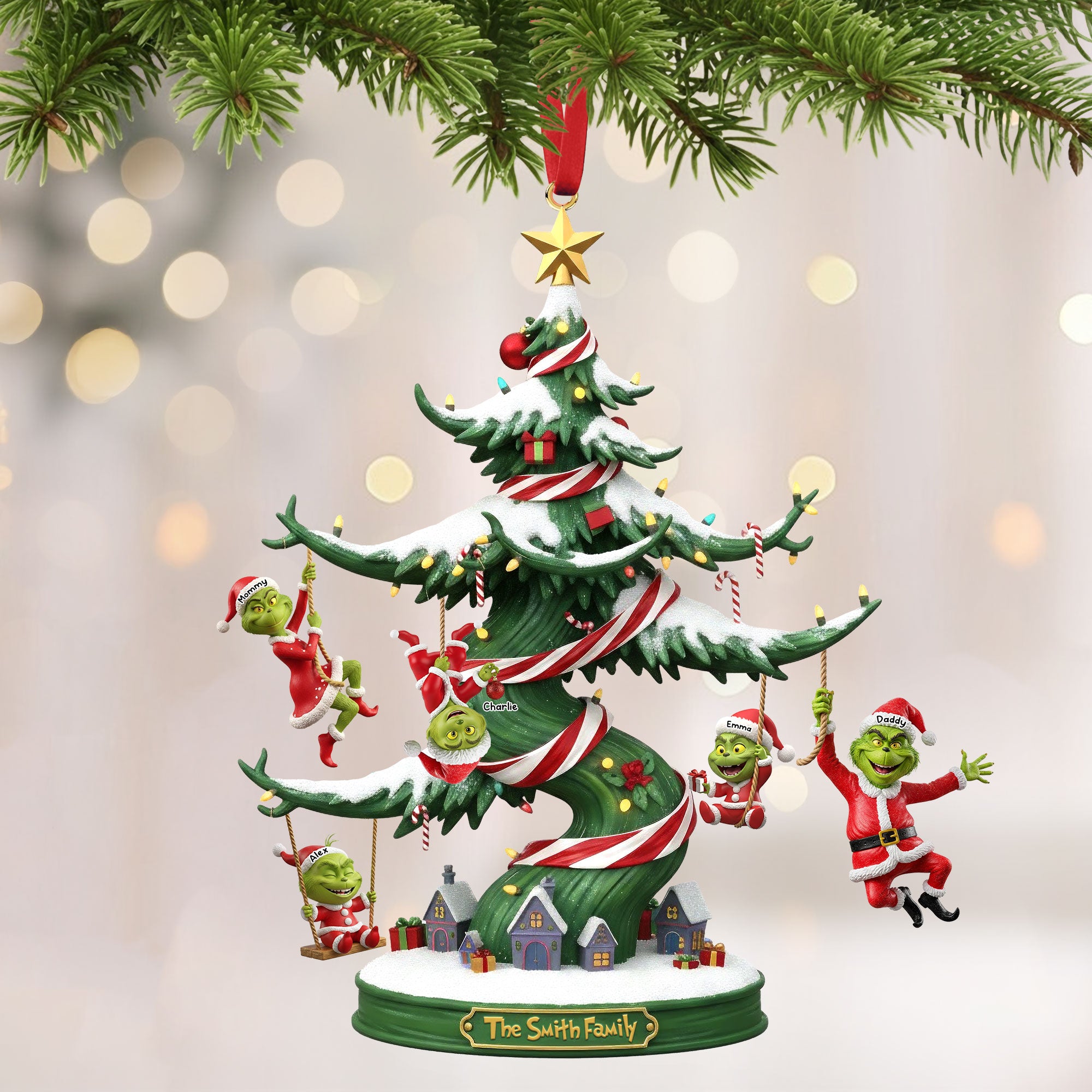 Mischief Family Christmas Personalized Ornament Gifts For Family 04TOTI161025