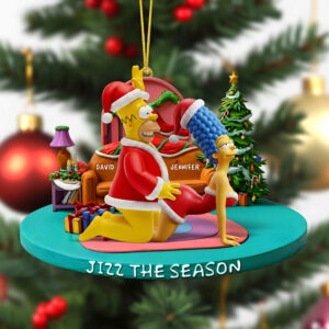 Alternative view of Mischievous Couple Fun Christmas Ornament – Personalized Gifts For Couple 02qhqn160925