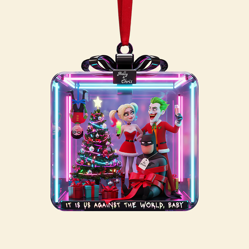 Mischievous Couple Personalized Gifts For Couple Christmas Ornament 01pata091025 - Image 4