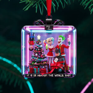 Alternative view of Mischievous Couple Personalized Gifts For Couple Christmas Ornament 01pata091025