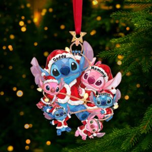 Mischievous Family Tree Ornament - Personalized Gifts For Family 03QHLU220925