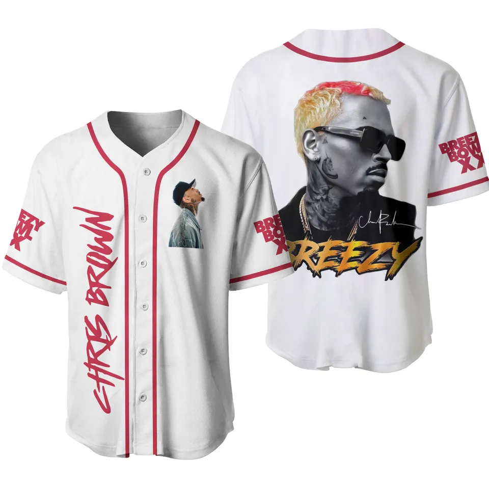 Chris Brown Concert Baseball Jersey, Personalized Breezy Bowl Tour Jersey, Breezy Bowl XX 2025 Shirt - Image 3