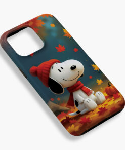Alternative view of Snoopy Tough Phone Case, Snoopy Fall Design Case Phone