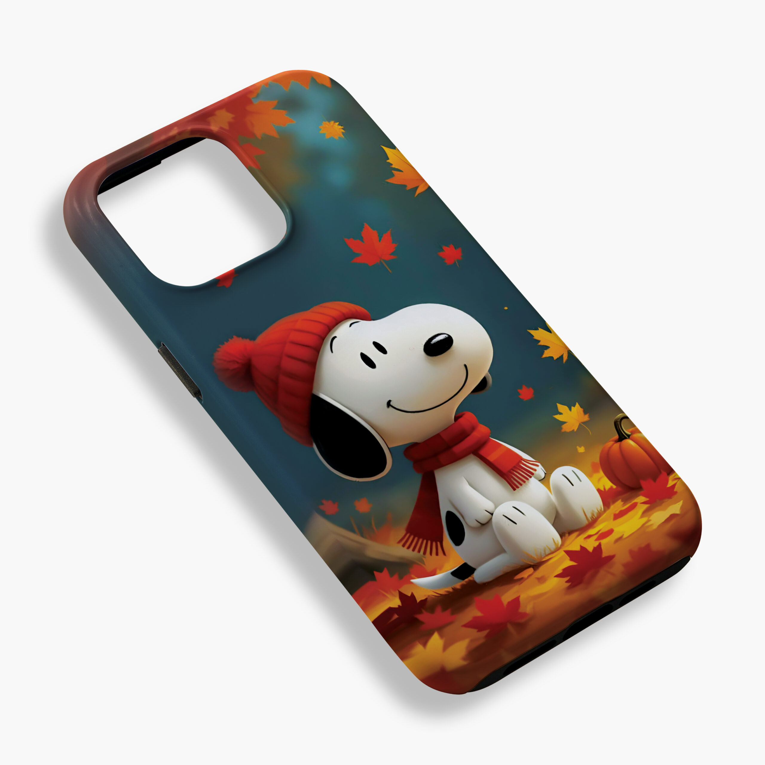 Snoopy Tough Phone Case, Snoopy Fall Design Case Phone - Image 2