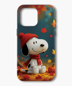 Snoopy Tough Phone Case, Snoopy Fall Design Case Phone