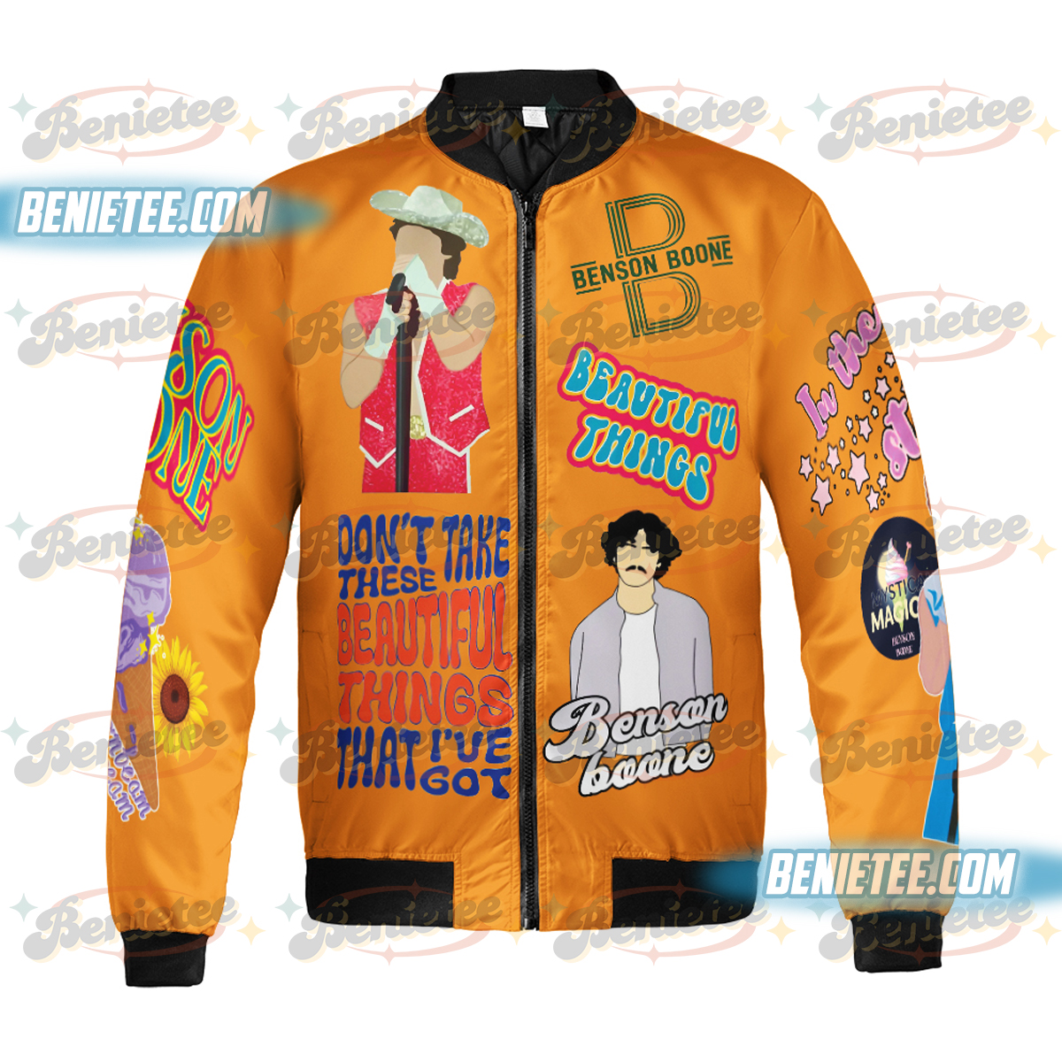 Benson Boone Music Tour 2025 Bomber Jacket - Image 2