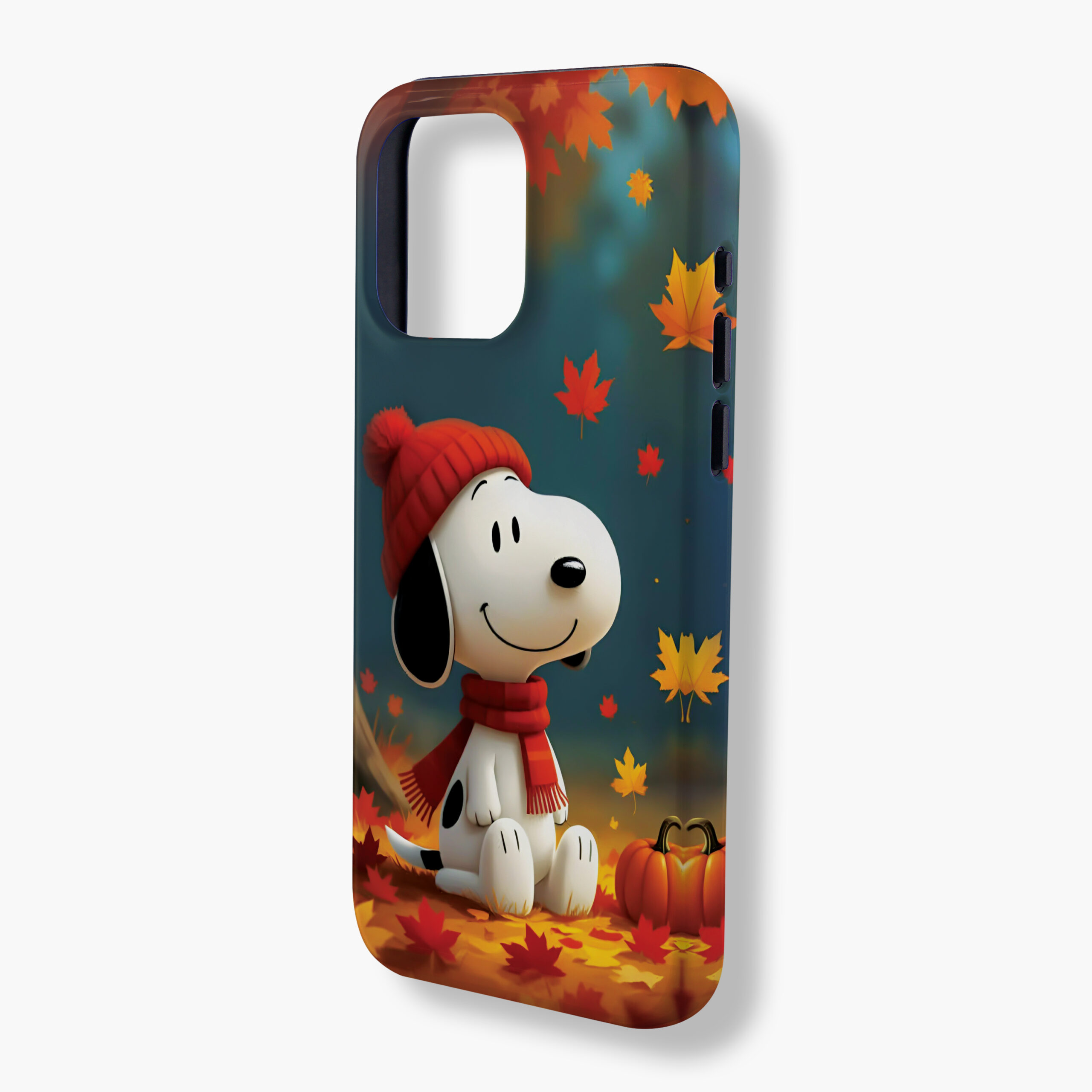 Snoopy Tough Phone Case, Snoopy Fall Design Case Phone - Image 3