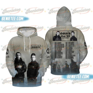 Oasis Live World Tour 2025 Hoodie Shirt
