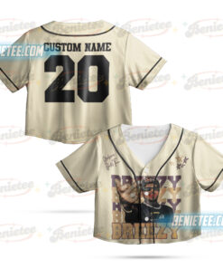 Custom Chris Brown CropTop Baseball Jersey, Breezy Bowl XX Music Tour 2025 CropTop Baseball Jersey