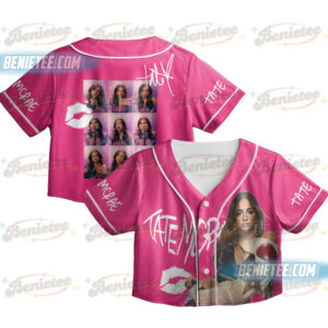 Tate McRae Pop Music Singer Collage Baseball Jersey