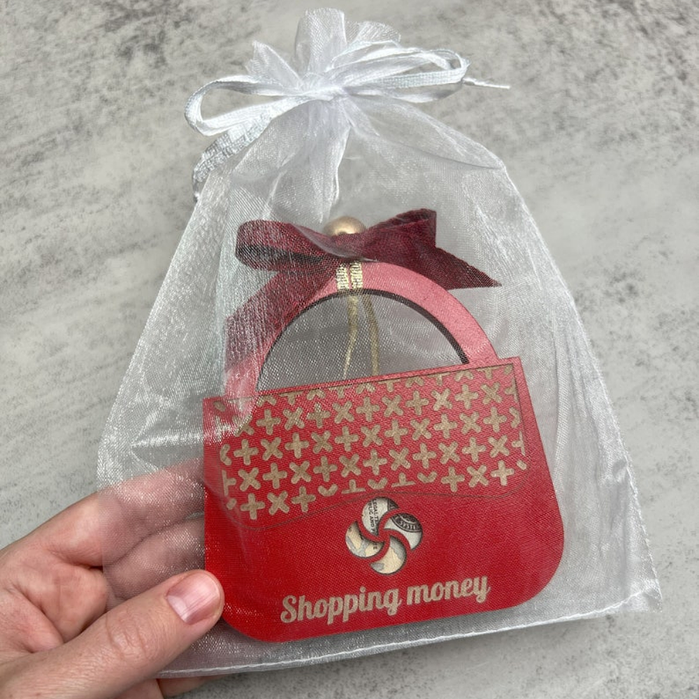 Alternative view of Money Holder Christmas Wooden Ornament 51acxx280824