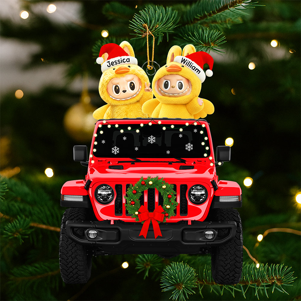 Alternative view of Monster Duck Off-road Christmas Ornament, Personalized Gifts For Off-road Lovers 02qhqn090925