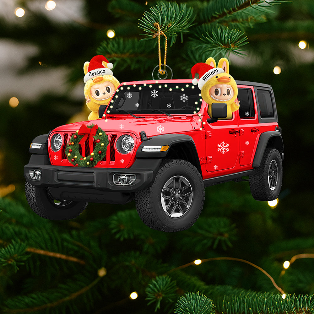 Alternative view of Monster Duck Off-road Christmas Ornament, Personalized Gifts For Off-road Lovers 03qhqn090925