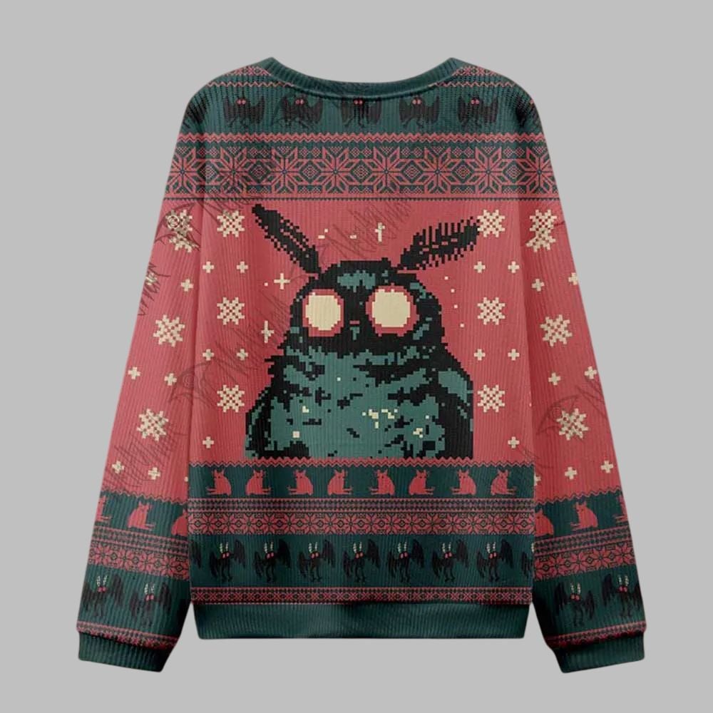 Mothman Ugly Sweater 2025 Christmas - Grishko.com