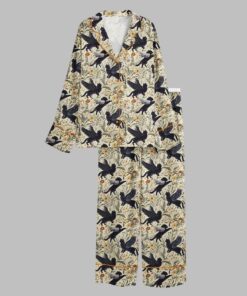 Alternative view of Mythical Black Cats Botanicals Pajama Set