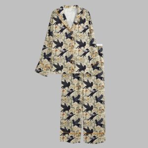 Alternative view of Mythical Black Cats Botanicals Pajama Set