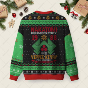 Alternative view of NAKATOMI Christmas Party 1988 Ugly Christmas Fuzzy Fleece Sweatshirt