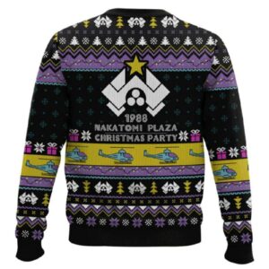 Alternative view of Nakatomi Plaza Christmas Party 1988 Die Hard Ugly Christmas Sweater