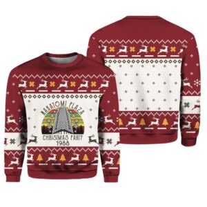 Alternative view of Nakatomi Plaza Christmas Party 1988 Ugly Christmas Sweater - Grishko.com