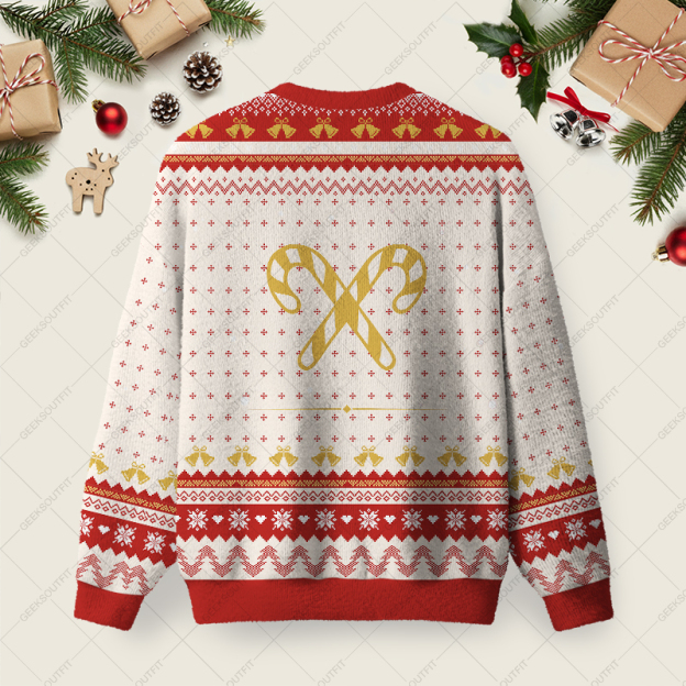 Alternative view of National Anti-Caroling Club Ugly Christmas Fuzzy Fleece Sweatshirt