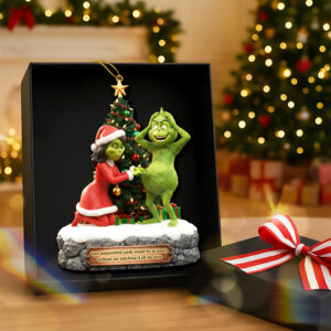 Alternative view of Naughty Couple Christmas Ornament - Personalized Gifts For Couple 03kiqn130925