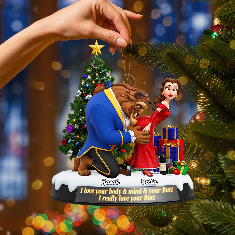 Alternative view of Naughty Couple Ornament - Personalized Gifts For Couple 03ohta090925