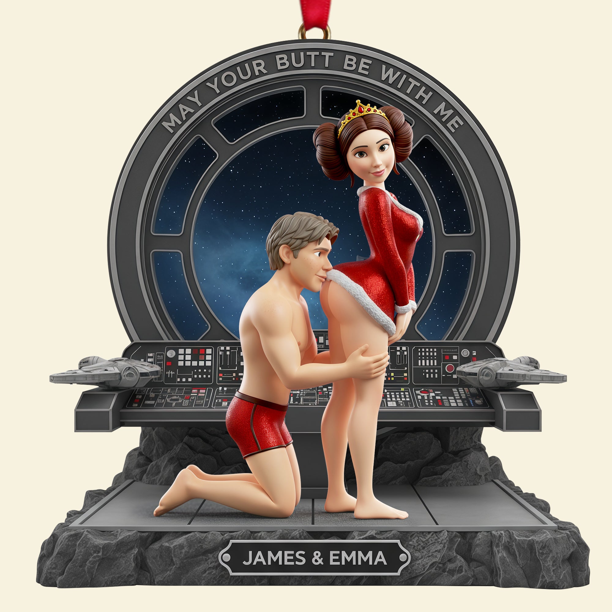 Naughty Couple Ornament - Personalized Gifts For Couple 05ohlu041125 - Image 5