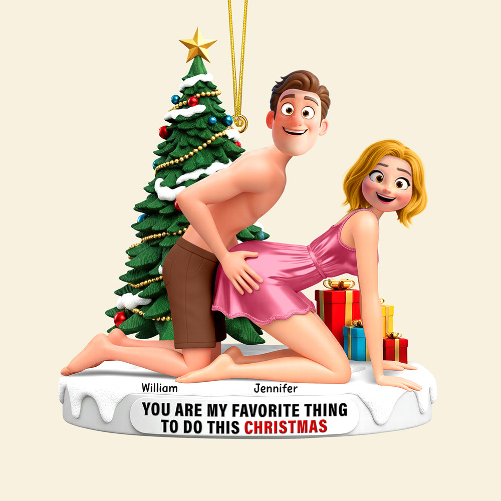 Naughty Couple Ornament - Personalized Gifts For Couples 01ohqn170925 - Image 3