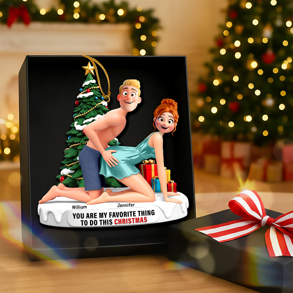 Naughty Couple Ornament - Personalized Gifts For Couples 01ohqn170925 - Image 5