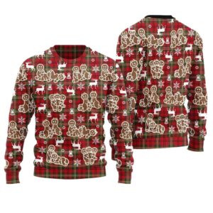 Alternative view of Naughty Gingerbread Ugly Christmas Sweater - Grishko.com