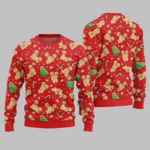 Alternative view of Naughty Gingerbread Ugly Sweater Christmas 2025 - Grishko.com