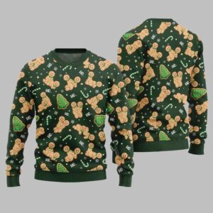 Naughty Gingerbread Ugly Sweater Christmas 2025 - Grishko.com