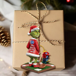 Alternative view of Naughty Green Monster Personalized Gifts For Sport Lovers Christmas Ornament 02huti011025