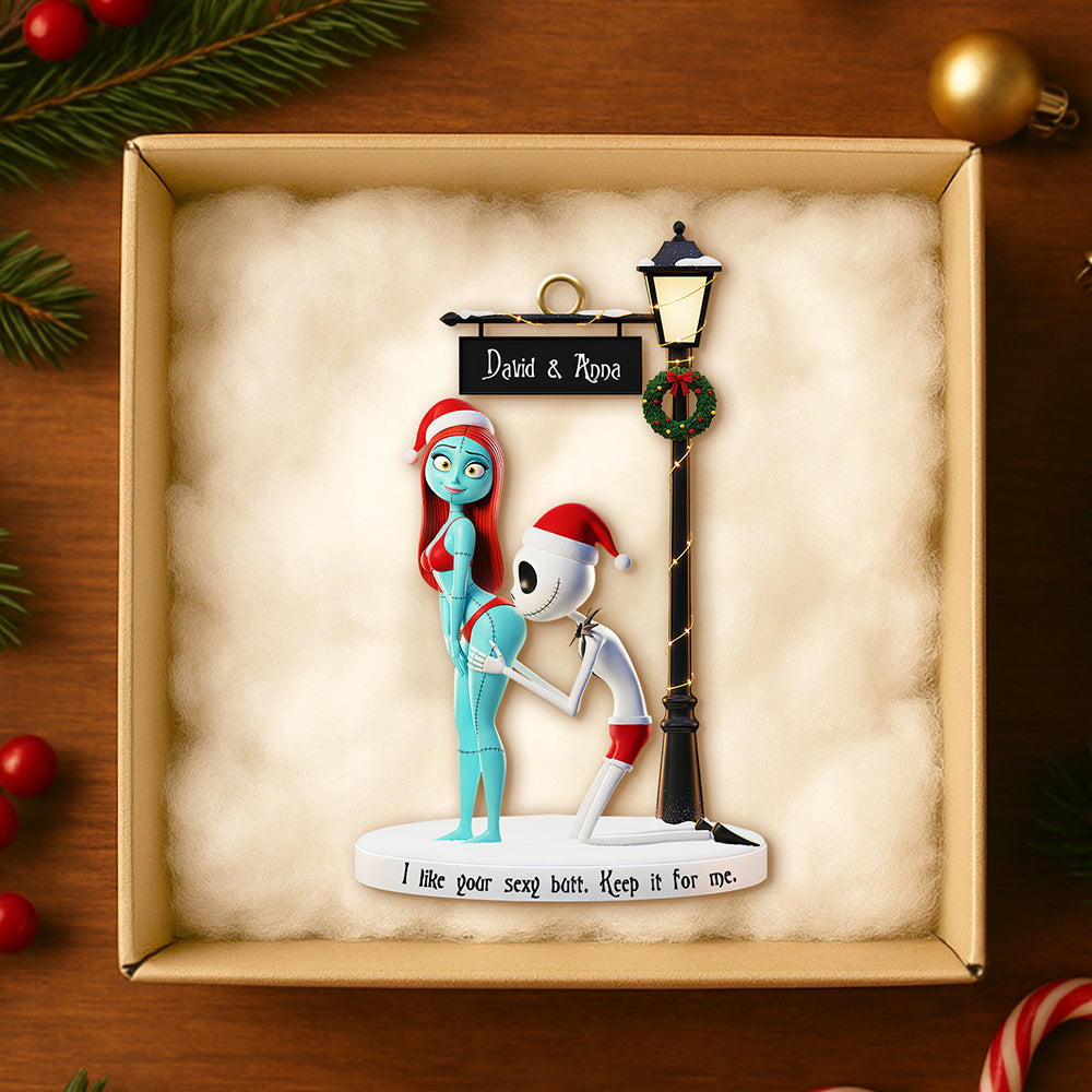 Naughty Lover Acrylic Ornament - Personalized Gift For Couples 05OHDT061125 - Image 3