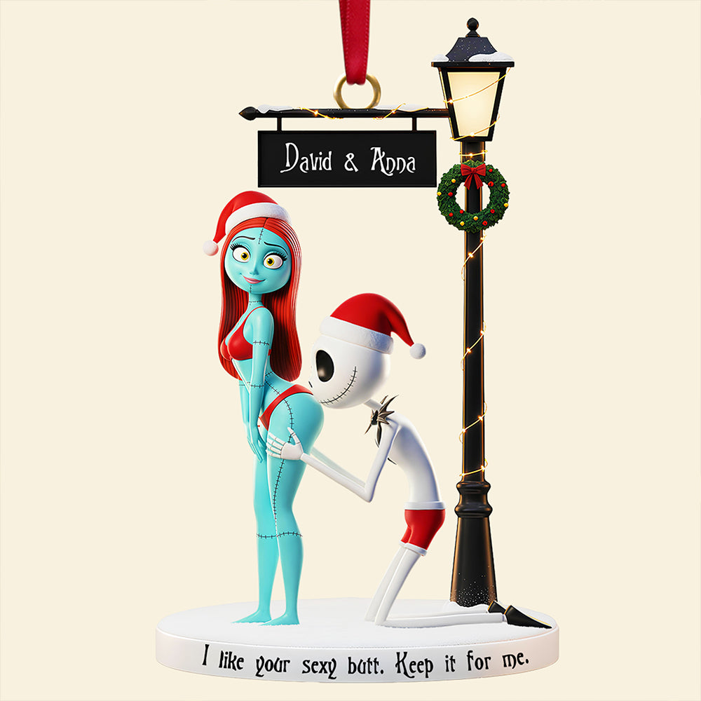 Naughty Lover Acrylic Ornament - Personalized Gift For Couples 05OHDT061125 - Image 4